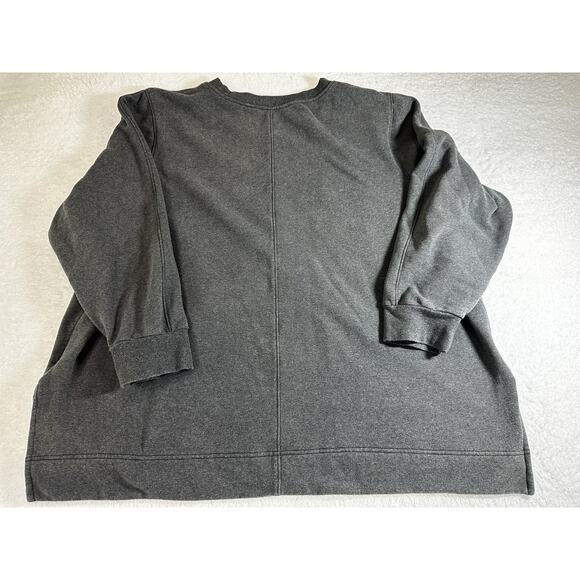 Athleta Retroplush Heather Crewneck Cozy Soft Athleisure Plus Size 2X Gray - Picture 8 of 8